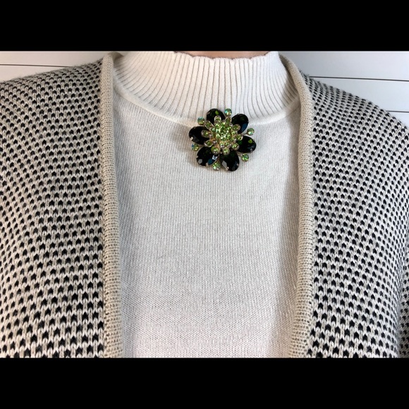 NWT Ann Taylor LOFT Tight Knit Poncho Jacket Sweater Open Front Cardigan OS - Picture 3 of 8